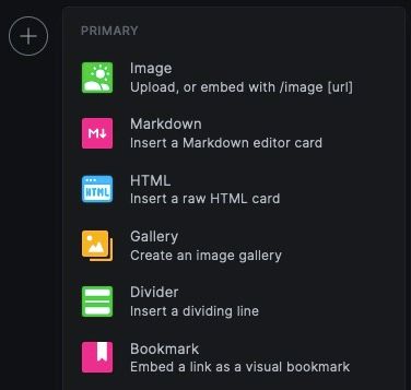 Ghost Blog Tools screen capture