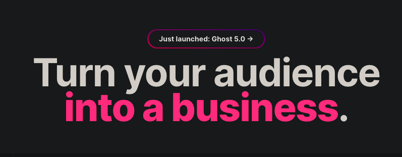 New Ghost Blog Post!